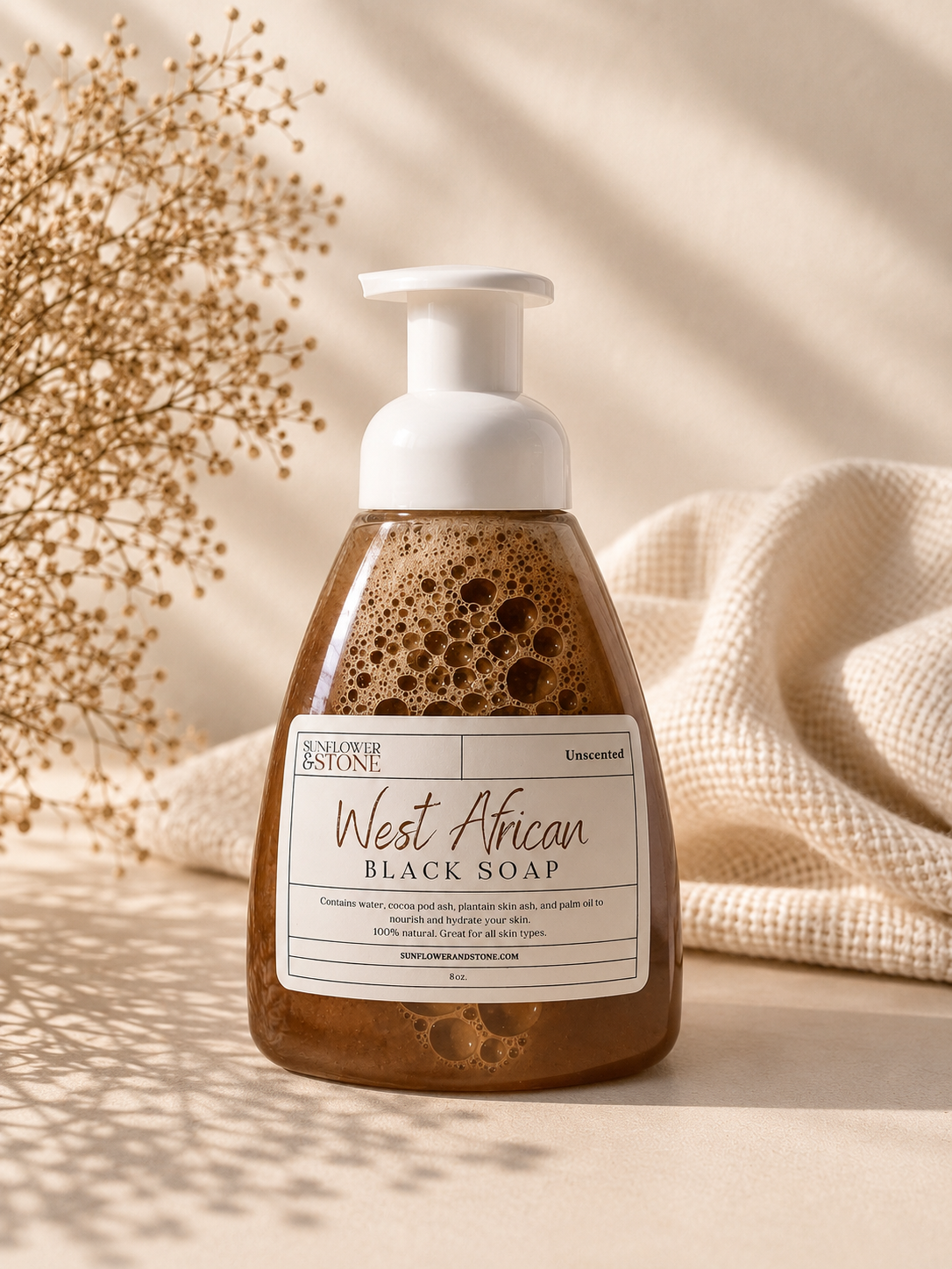 West African Black Soap Foam