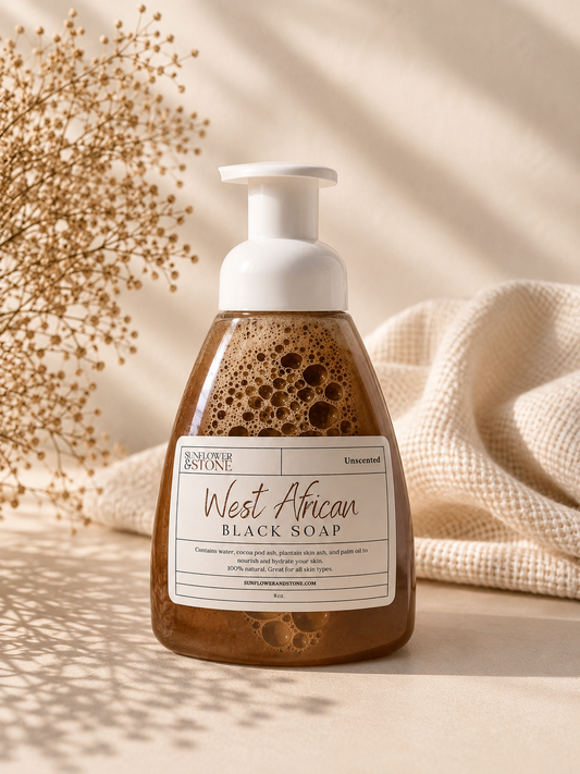 West African Black Soap Foam