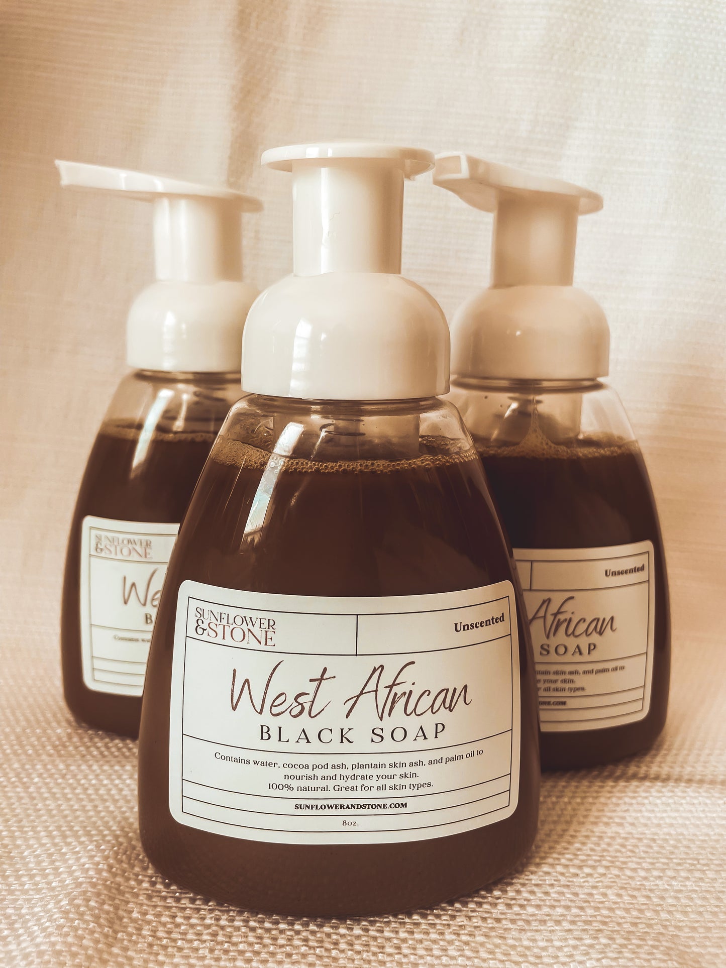 West African Black Soap Foam